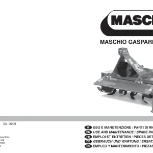 Maschio L 2009 Parts Manual