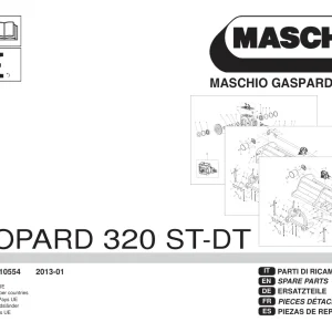Maschio Leopard 320 Mower Parts Manual