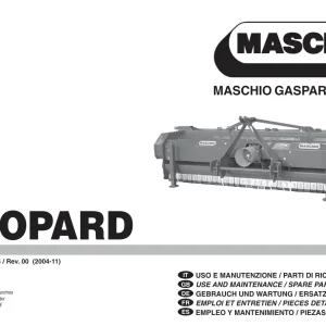 Maschio Leopard Mower Parts Manual