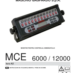 Maschio Mce 6000 12000 Parts Manual