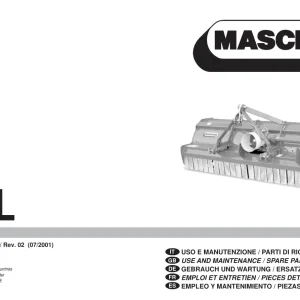 Maschio Ml Mower Parts Manual