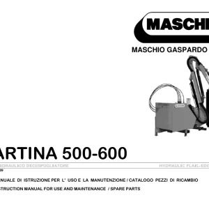 Maschio Martina Mower Parts Manual