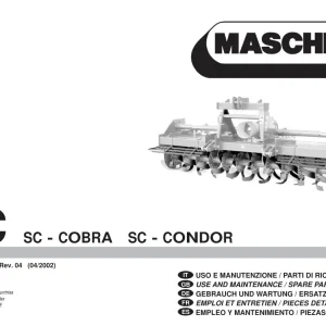 Maschio Sc Cobra Condor 2002 Parts Manual