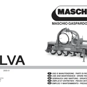 Maschio Silva Parts Manual