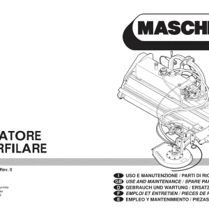 Maschio Tastatore Interfilare Mower Parts Manual