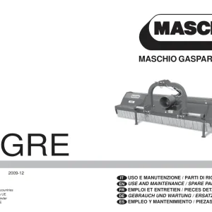Maschio Tigre Mower Parts Manual