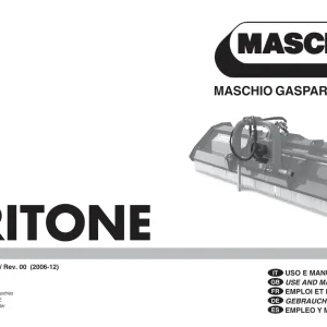 Maschio Tritone Mower Parts Manual