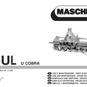 Maschio U Ul Cobra 2000 Parts Manual