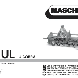 Maschio U Ul Cobra 2005 Parts Manual