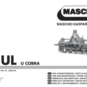 Maschio U Ul U Cobra Parts Manual