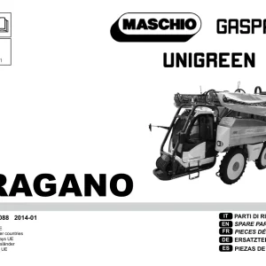 Maschio Uragano Parts Manual