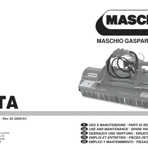 Maschio Vita Mower Parts Manual