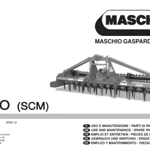 Maschio Vito Parts Manual