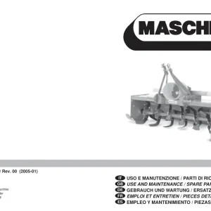 Maschio W 2005 Parts Manual