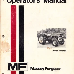 Massey Ferguson Mf135 1974 Operators Manual