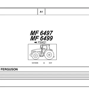Massey Ferguson Mf6497 Mf6499 Parts Manual