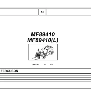 Massey Ferguson Mf89410 Parts Manual