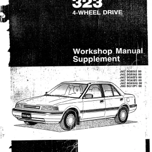 Mazda 323 Bg 4 Wheel Drive Service Manual