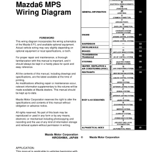 Mazda 6 Fl 6 Mps Service Manual