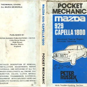Mazda 929 Capella 1800 Service Manual