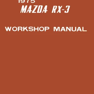Mazda Rx3 1975 1975 Service Manual