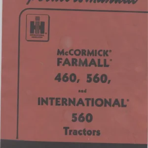 McCormick 460 560 Operators Manual