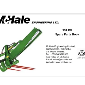McHale 994Bs Parts Manual