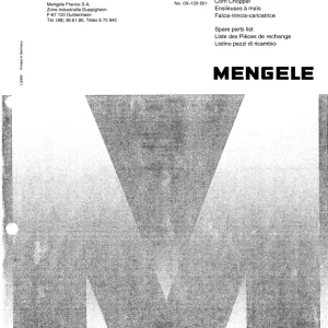 Mengele Mb220 300 1995 1995 Parts Manual