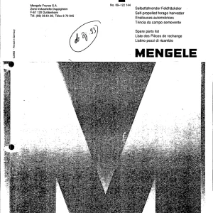 Mengele Mammut 5800 6800 7800 Parts Manual