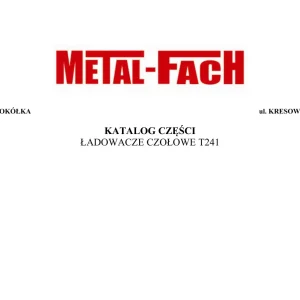 Metal-Fach Metal Fach T241 Parts Manual