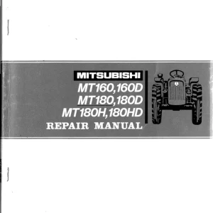 Mitsubishi Mt160 160D 180 180D 180H 180Hd Service Manual
