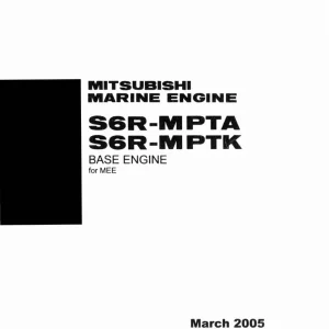 Mitsubishi S6R Mpta Mptk 2005 Parts Manual
