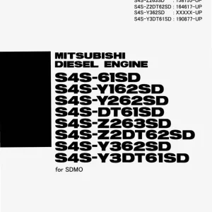 Mitsubishi S4S 2009 Parts Manual