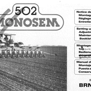 Monosem 502 Parts Manual