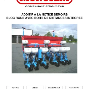 Monosem Bloc Distance Parts Manual