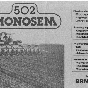 Monosem Brn 94 Parts Manual