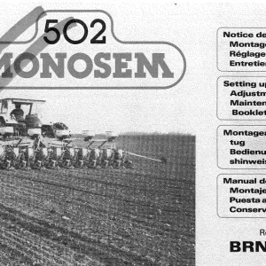 Monosem Brn88 1988 Parts Manual