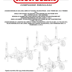 Monosem Monobloc 260 Long 2014 Parts Manual
