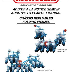 Monosem Chassis Repliables Parts Manual