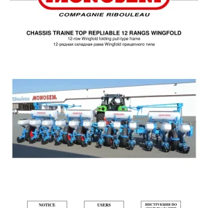 Monosem Traine 12 Parts Manual