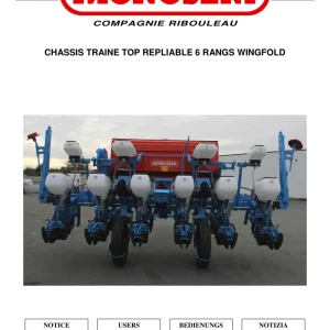 Monosem Traine 6 Parts Manual