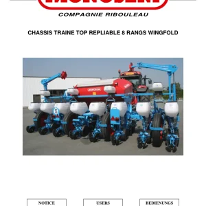 Monosem Traine 8 Parts Manual