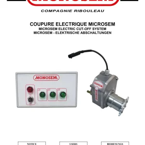 Monosem Coupure Electrique Microsem Parts Manual