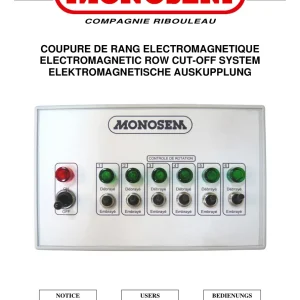 Monosem Coupures De Electromagnétique Parts Manual