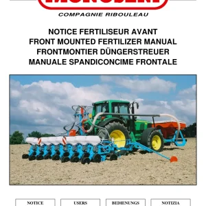 Monosem Fertiliseur Avant Parts Manual