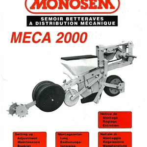 Monosem Meca 2000 95 2000 Parts Manual