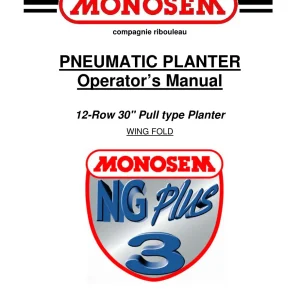 Monosem Ng 3 12 30 Parts Manual