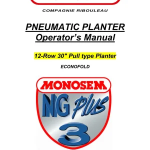 Monosem Ng Plus3 Econofold Parts Manual