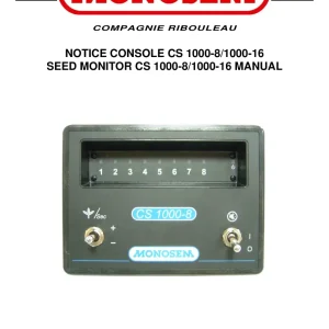 Monosem Cs 1000 8 1000 16 2013 Parts Manual