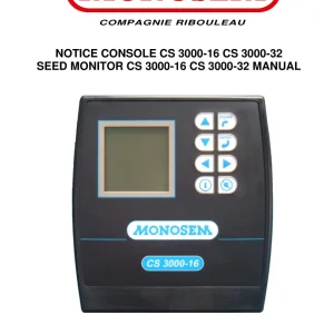 Monosem Cs 3000 16 3000 32 2013 Parts Manual